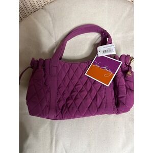 Vera Bradley Margie Magenta Quilted Microfiber Handbag Tote 62586 NEW